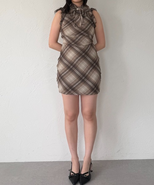 fupel(フぺル)の「2way ribbon american sleeve onepiece / 2way リボンアメスリワンピース(ワンピース・レディース・ブラウン/ピンク/ライトブルー・FREE)」の22枚目の写真