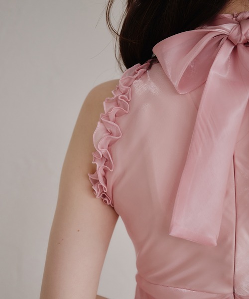 fupel(フぺル)の「2way ribbon american sleeve onepiece / 2way リボンアメスリワンピース(ワンピース・レディース・ブラウン/ピンク/ライトブルー・FREE)」の16枚目の写真