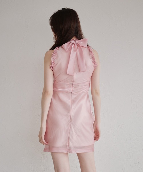 fupel(フぺル)の「2way ribbon american sleeve onepiece / 2way リボンアメスリワンピース(ワンピース・レディース・ブラウン/ピンク/ライトブルー・FREE)」の10枚目の写真