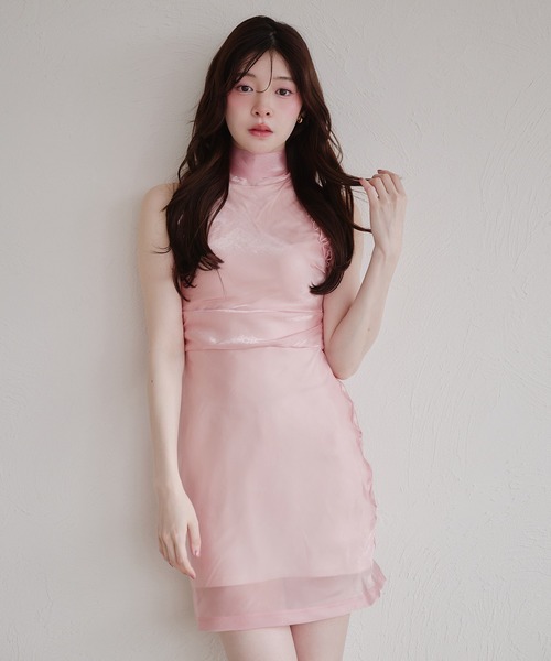 fupel(フぺル)の「2way ribbon american sleeve onepiece / 2way リボンアメスリワンピース(ワンピース・レディース・ブラウン/ピンク/ライトブルー・FREE)」の6枚目の写真
