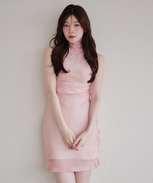 fupel(フぺル)の「2way ribbon american sleeve onepiece / 2way リボンアメスリワンピース(ワンピース・レディース・ブラウン/ピンク/ライトブルー・FREE)」の7枚目の写真