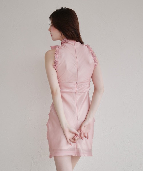 fupel(フぺル)の「2way ribbon american sleeve onepiece / 2way リボンアメスリワンピース(ワンピース・レディース・ブラウン/ピンク/ライトブルー・FREE)」の5枚目の写真