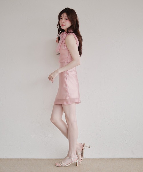 fupel(フぺル)の「2way ribbon american sleeve onepiece / 2way リボンアメスリワンピース(ワンピース・レディース・ブラウン/ピンク/ライトブルー・FREE)」の13枚目の写真