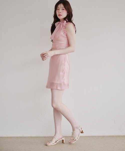 fupel(フぺル)の「2way ribbon american sleeve onepiece / 2way リボンアメスリワンピース(ワンピース・レディース・ブラウン/ピンク/ライトブルー・FREE)」の14枚目の写真