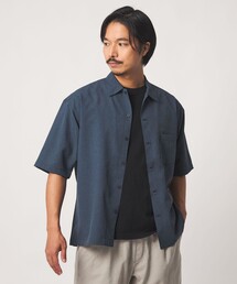 クールファイバー メッシュ ワイドカラーシャツ-吸水速乾・UVカット・ウォッシャブル-<A DAY IN THE LIFE>