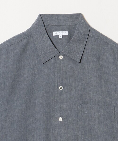 A DAY IN THE LIFE UNITED ARROWS(アデイインザライフユナイテッドアローズ)の「クールファイバー メッシュ ワイドカラーシャツ-吸水速乾・UVカット・ウォッシャブル-<A DAY IN THE LIFE>(シャツ/ブラウス・メンズ・ライトグレー/ロイヤルブルー/オリーブ・M/L)」の20枚目の写真