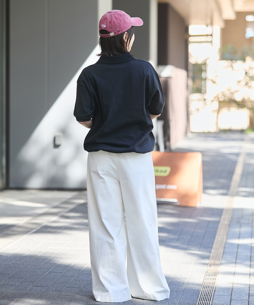 STAR&STRIPE（スターアンドストライプ）の「《追加2》【STAR＆STRIPE/スターアンドストライプ】オーバーFIT ポロ SHIRTS（ポロシャツ・レディース・ブラウン/ベージュ/ブラック/チャコールグレー・FREE）」の17枚目の写真