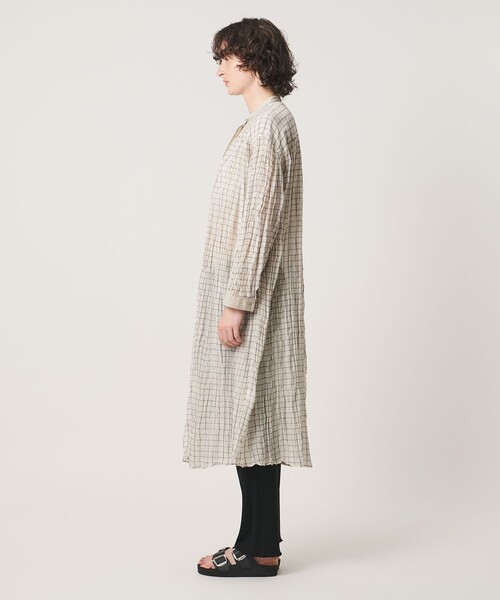 Pheeta(フィータ)の「<Pheeta>Mona ノーカラー ワンピース CHECK / 016C-42C(ワンピース・レディース・その他1・FREE)」の7枚目の写真