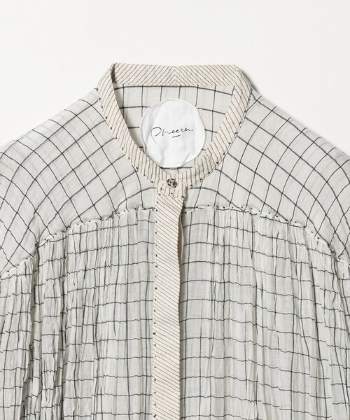 Pheeta(フィータ)の「<Pheeta>Mona ノーカラー ワンピース CHECK / 016C-42C(ワンピース・レディース・その他1・FREE)」の11枚目の写真