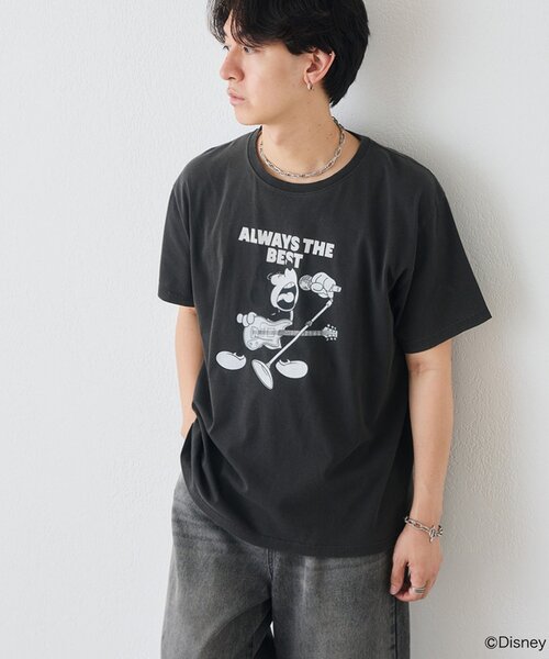 DISCOAT(ディスコート)の「【Enlude】DisneyフロッキーロゴTシャツ《ユニセックス》(Tシャツ/カットソー・レディース・ライトベージュ/オフホワイト/チャコールグレー・FREE)」の20枚目の写真