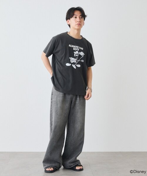 DISCOAT(ディスコート)の「【Enlude】DisneyフロッキーロゴTシャツ《ユニセックス》(Tシャツ/カットソー・レディース・ライトベージュ/オフホワイト/チャコールグレー・FREE)」の22枚目の写真