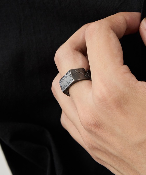 gifthand(ギフトハンド)の「【gifthand/ギフトハンド】Sv signet s ring(smoke)(リング・メンズ・ブラック・19号/17号)」の6枚目の写真