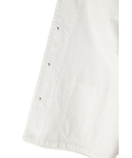 Y(ワイ)の「Y / 12.5oz ORGANIC COTTON DENIM BLOUSON(デニムジャケット・メンズ・ホワイト/ネイビー・MEDIUM/SMALL)」の15枚目の写真