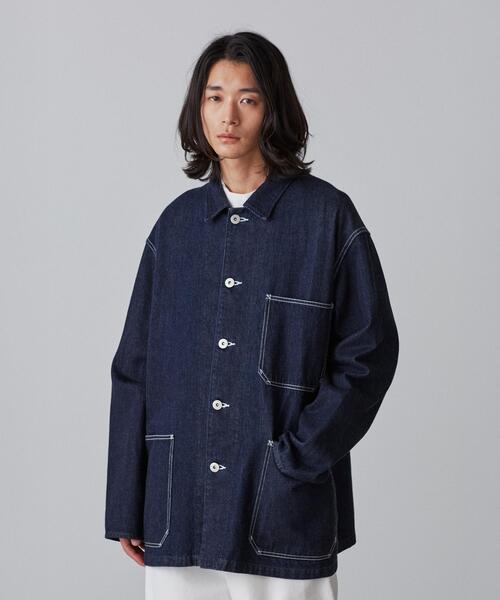 Y(ワイ)の「Y / 12.5oz ORGANIC COTTON DENIM BLOUSON(デニムジャケット・メンズ・ホワイト/ネイビー・MEDIUM/SMALL)」の18枚目の写真