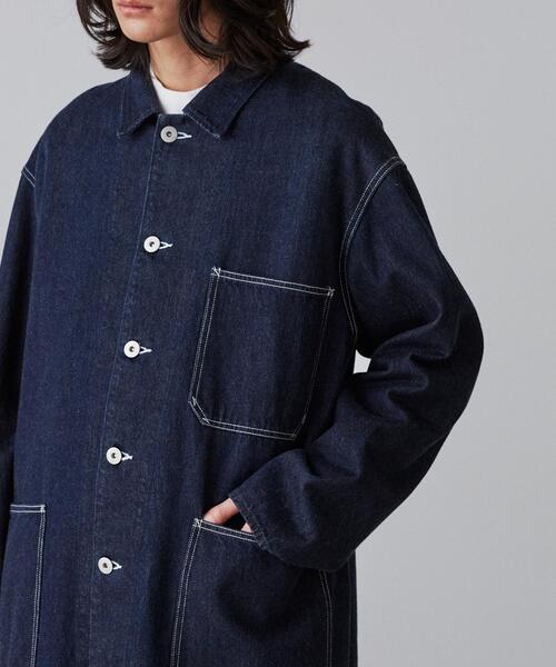 Y(ワイ)の「Y / 12.5oz ORGANIC COTTON DENIM BLOUSON(デニムジャケット・メンズ・ホワイト/ネイビー・MEDIUM/SMALL)」の22枚目の写真