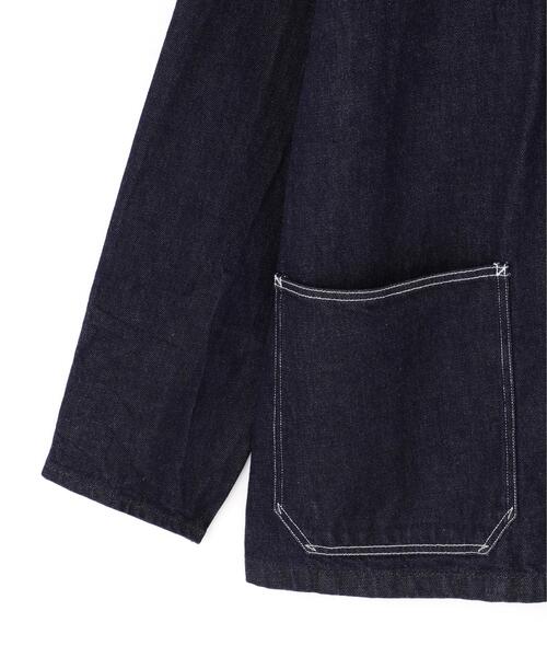 Y(ワイ)の「Y / 12.5oz ORGANIC COTTON DENIM BLOUSON(デニムジャケット・メンズ・ホワイト/ネイビー・MEDIUM/SMALL)」の3枚目の写真