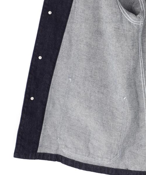 Y(ワイ)の「Y / 12.5oz ORGANIC COTTON DENIM BLOUSON(デニムジャケット・メンズ・ホワイト/ネイビー・MEDIUM/SMALL)」の4枚目の写真