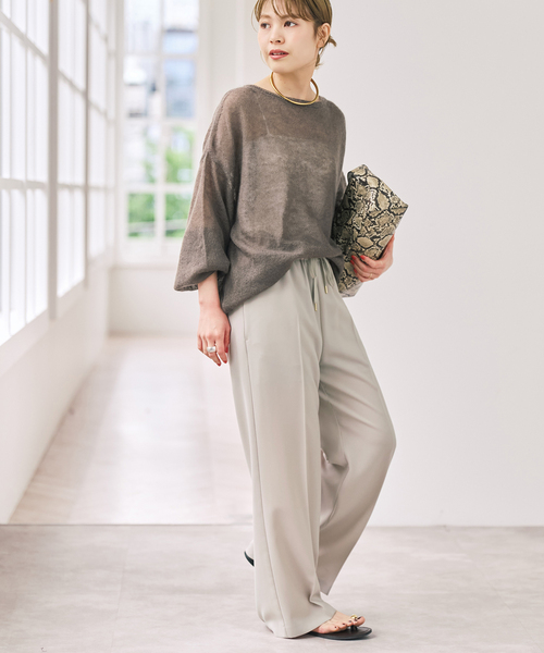 Spick & Span(スピックアンドスパン)の「ルーズモヘヤパフスリーブニット(ニット/セーター・レディース・チャコールグレー/ピンク系その他/ボルドー/モカ・FREE)」の21枚目の写真