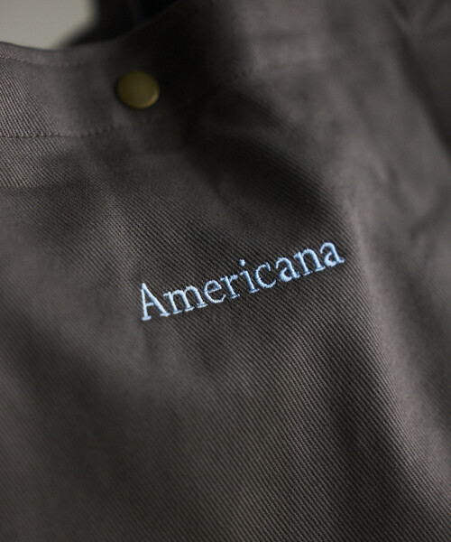 AMERICANA(アメリカーナ)の「Americana/アメリカーナ × Firsthand 別注embroidery TOTE BAG L / ロゴ刺繍 トートバッグ Lサイズ 限定展開(トートバッグ・レディース・ピンク/チャコールグレー/ダークブラウン/ベージュ・FREE)」の15枚目の写真