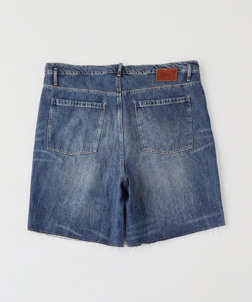 CAMIEL FORTGENS（カミエル フォートへンス）の「CAMIEL FORTGENS / カミエル・フォートヘンス BIG SHORTS vintage wash（その他パンツ・メンズ・コバルトブルー・MEDIUM/LARGE）」の4枚目の写真