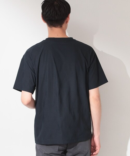 THE SHOP TK (ザ ショップ ティーケー )の「【接触冷感/吸水速乾/UVカット】パーフェクテック リンクス柄 半袖Tシャツ(Tシャツ/カットソー・メンズ・ネイビー/オフホワイト/サックスブルー・02/03/04)」の13枚目の写真