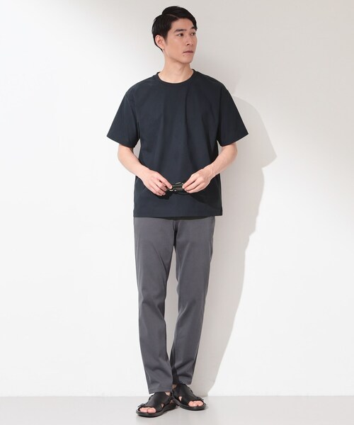 THE SHOP TK (ザ ショップ ティーケー )の「【接触冷感/吸水速乾/UVカット】パーフェクテック リンクス柄 半袖Tシャツ(Tシャツ/カットソー・メンズ・ネイビー/オフホワイト/サックスブルー・02/03/04)」の14枚目の写真
