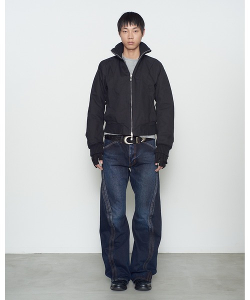 NVRFRGT(ネヴァーフォーゲット)の「3D TWISTED JEANS(デニムパンツ・メンズ・インディゴブルー・2/1)」の3枚目の写真