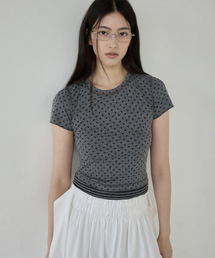 Mini Heart Tee Charcoal