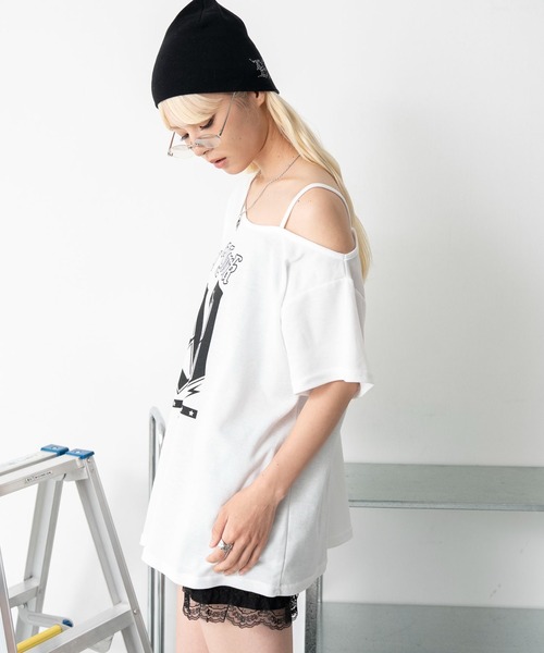 WEGO(ウィゴー)の「WEGO/ワンショルナンバリングビッグT(Tシャツ/カットソー・レディース・ネイビー/ホワイト・FREE)」の15枚目の写真