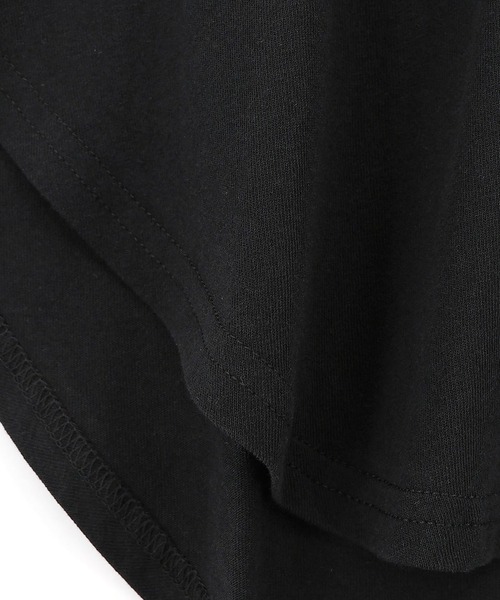 ScoLar(スカラー)の「ScoLar(スカラー) ドットスカラー わんにゃん柄Tシャツ(Tシャツ/カットソー・レディース・オフホワイト/ブラック/チャコールグレー・MEDIUM)」の10枚目の写真