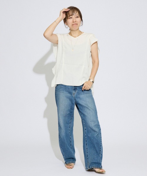 DESIGNWORKS(デザインワークス)の「【一部店舗限定】後ろボタン3WAYブラウス(シャツ/ブラウス・レディース・ブラック/ホワイト/カーキ・フリー)」の15枚目の写真