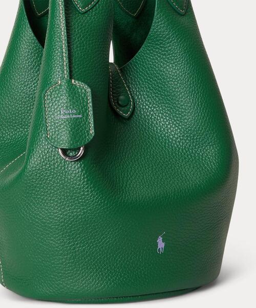 POLO RALPH LAUREN(ポロ ラルフ ローレン)の「Polo Play レザー トート(トートバッグ・レディース・グリーン系2・ONE)」の7枚目の写真