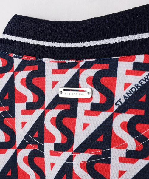 St ANDREWS(セントアンドリュース)の「【St ANDREWS】【吸水速乾】【UVカット】SAラインプリント半袖シャツ (WOMENS)(ポロシャツ・レディース・ネイビー・S)」の12枚目の写真