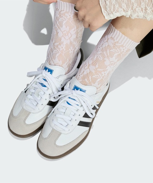 adidas（アディダス）の「サンバ OG / SAMBA OG / アディダスオリジナルス adidas Originals スニーカー（スニーカー・レディース・ホワイト×ブラック・23.0cm/22.5cm/22.0cm/24.5cm/25.0cm/26.0cm/25.5cm/30.0cm/29.5cm/30.5cm/31cm/32cm/31.5cm/24.0cm/23.5cm/29.0cm/28.5cm/27.0cm/26.5cm/27.5cm/28.0cm）」の19枚目の写真