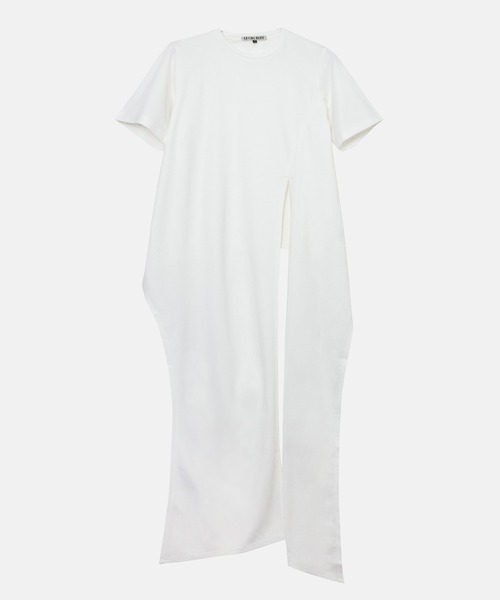 LE CIEL BLEU(ルシェルブルー)の「タイディテールTシャツ / Tie-Detail T-Shirt(Tシャツ/カットソー・レディース・チャコールグレー/オフホワイト・36)」の8枚目の写真