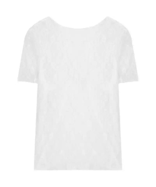 CELENA BEATS（セレナビーツ）の「シアーレース ハイネック トップス（Tシャツ/カットソー・レディース・ホワイト・MEDIUM/SMALL/LARGE）」の5枚目の写真