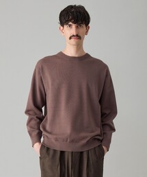 【洗える/抗菌防臭】スムースシルキーニット クルー