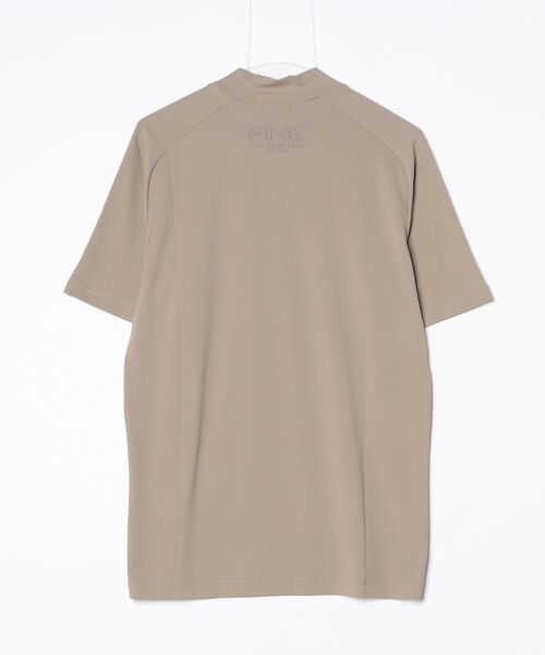 PING（ピン）の「ピン PING テラカノコ半袖ハイネックシャツ（Tシャツ/カットソー・メンズ・ベージュ・M）」の2枚目の写真