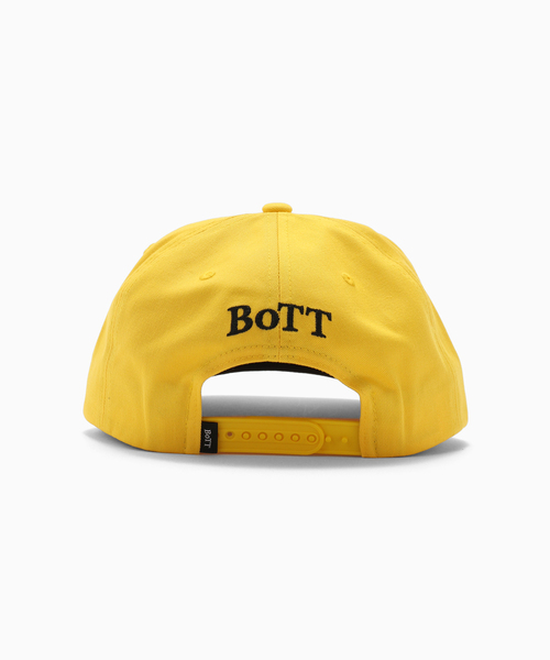 BOTT（ボット）の「BoTT / ボット MOIRE 5-PANEL CAP（キャップ・メンズ・ブラック/イエロー・FREE）」の5枚目の写真