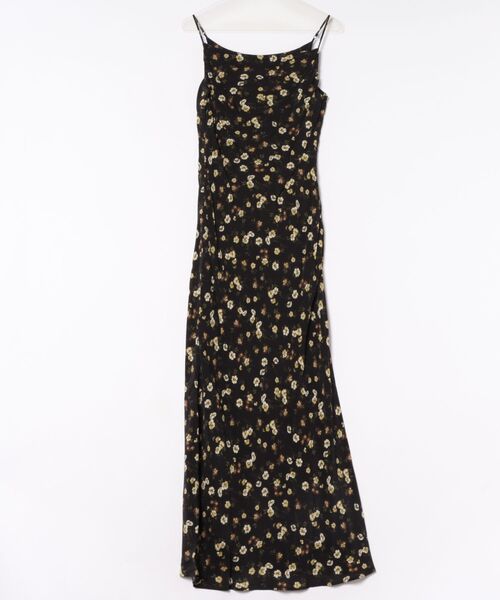 CLANE(クラネ)の「CLANE/クラネ/MABEL FLOWER DRAPE CAMI ONEPIECE(ワンピース・レディース・ブラック/オレンジ・1)」の14枚目の写真