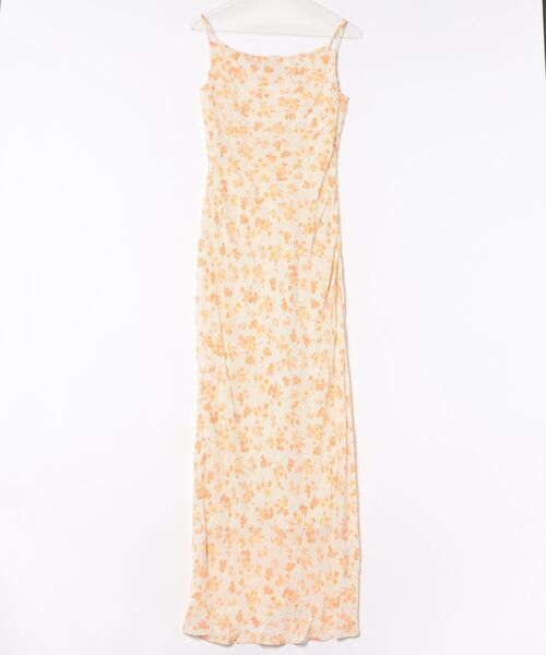 CLANE(クラネ)の「CLANE/クラネ/MABEL FLOWER DRAPE CAMI ONEPIECE(ワンピース・レディース・ブラック/オレンジ・1)」の16枚目の写真