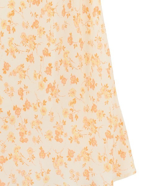 CLANE(クラネ)の「CLANE/クラネ/MABEL FLOWER DRAPE CAMI ONEPIECE(ワンピース・レディース・ブラック/オレンジ・1)」の11枚目の写真