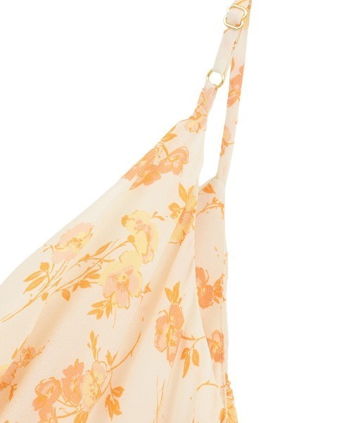 CLANE(クラネ)の「CLANE/クラネ/MABEL FLOWER DRAPE CAMI ONEPIECE(ワンピース・レディース・ブラック/オレンジ・1)」の12枚目の写真
