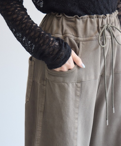Paradise Picnic(パラダイスピクニック)の「Dignite Collier ガーメントダイサイド切替パンツ(その他パンツ・レディース・ホワイト/ブラウン/ブラック・FREE)」の15枚目の写真