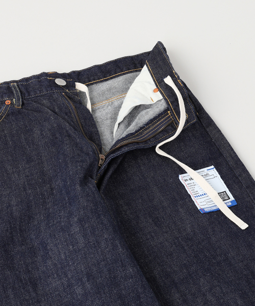 In・stru(men-tal).（インストルメンタル）の「IN STRU(MEN-TAL) / インストルメンタル ONE WASHED SELVAGE DENIM STRAIGHT PANTS（デニムパンツ・メンズ・ブラック/ブルー・46/48）」の4枚目の写真