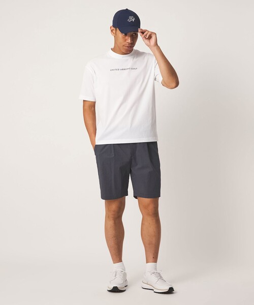 UNITED ARROWS GOLF(ユナイテッドアローズゴルフ)の「メンズ フライス モックネック シャツ UV ストレッチ(Tシャツ/カットソー・メンズ・ホワイト/オリーブ・M/L/XL)」の15枚目の写真