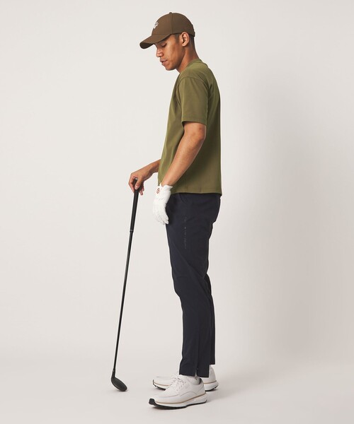 UNITED ARROWS GOLF(ユナイテッドアローズゴルフ)の「メンズ フライス モックネック シャツ UV ストレッチ(Tシャツ/カットソー・メンズ・ホワイト/オリーブ・M/L/XL)」の10枚目の写真