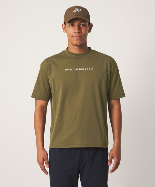 UNITED ARROWS GOLF(ユナイテッドアローズゴルフ)の「メンズ フライス モックネック シャツ UV ストレッチ(Tシャツ/カットソー・メンズ・ホワイト/オリーブ・M/L/XL)」の3枚目の写真