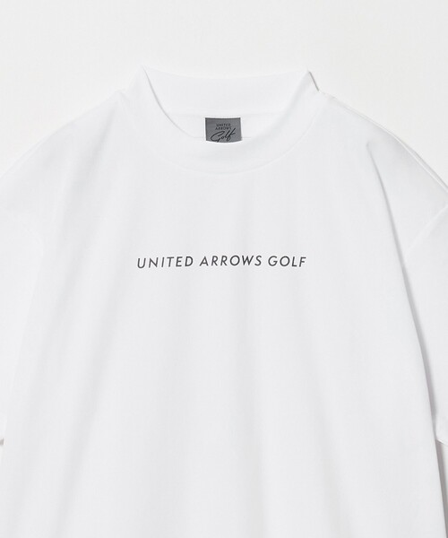 UNITED ARROWS GOLF(ユナイテッドアローズゴルフ)の「メンズ フライス モックネック シャツ UV ストレッチ(Tシャツ/カットソー・メンズ・ホワイト/オリーブ・M/L/XL)」の4枚目の写真
