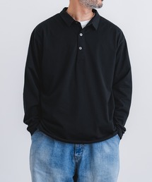 quadro | 60/2スーピマ度詰め天竺布帛衿P/Oシャツ(Tシャツ/カットソー)